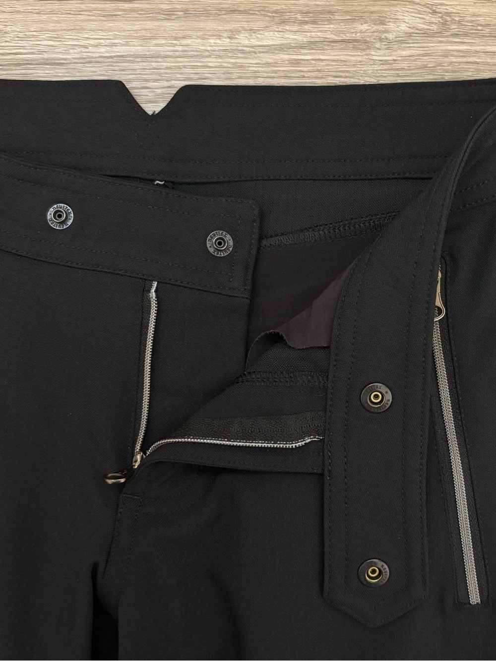 Lululemon Better Together Zip Front Black Pants Zip Pockets Reflective Women’s 4 - Picture 10 of 13